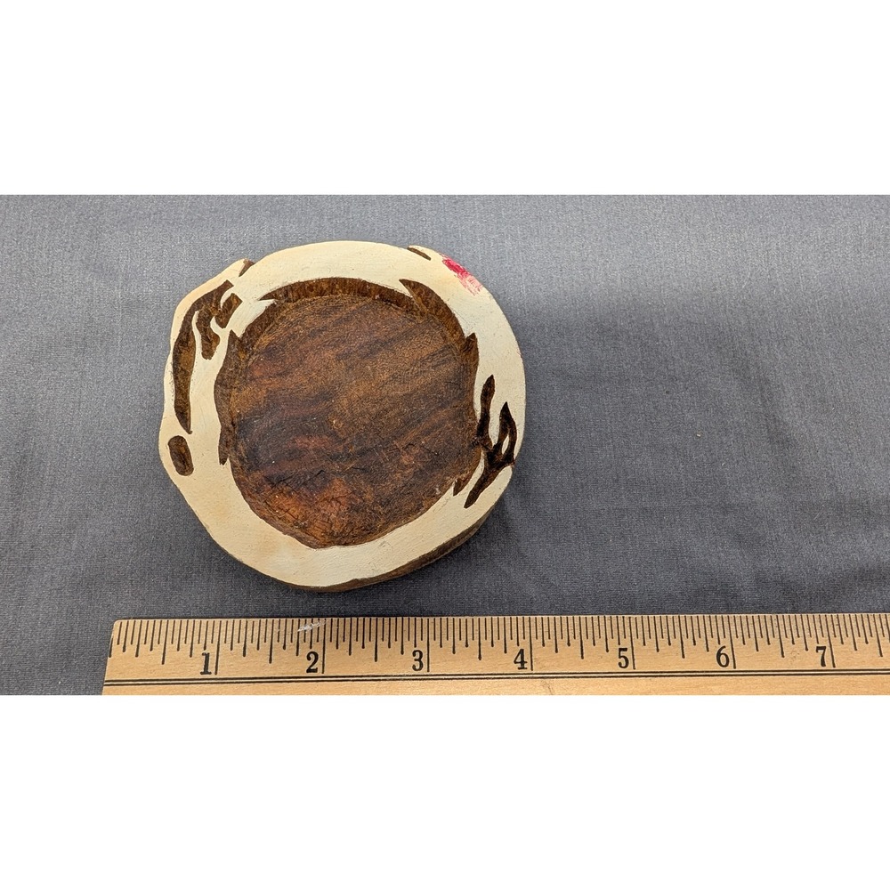 Hand Carved Textile Stamp Wood Block Vintage Printing Tool